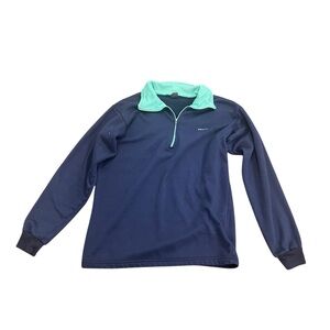Vintage Patagonia Navy and Mint Pullover Women’s Medium